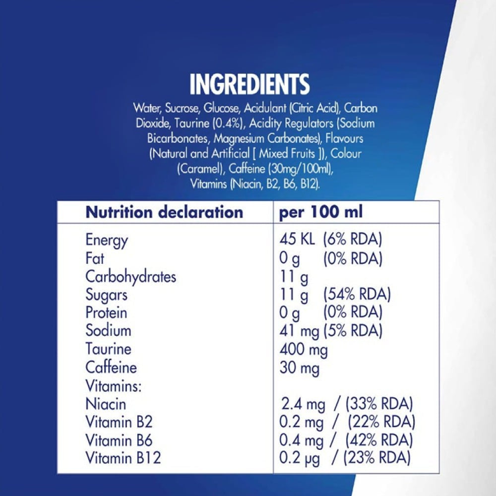 Red Bull Energy Drink (4 x 250 ml) : 4x250 ml