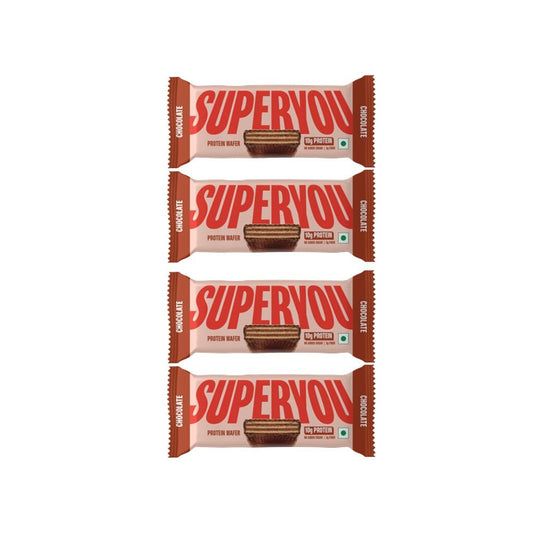 SuperYou Chocolate Wafer Protein Bar - Pack of 4 : 4 x 40 g