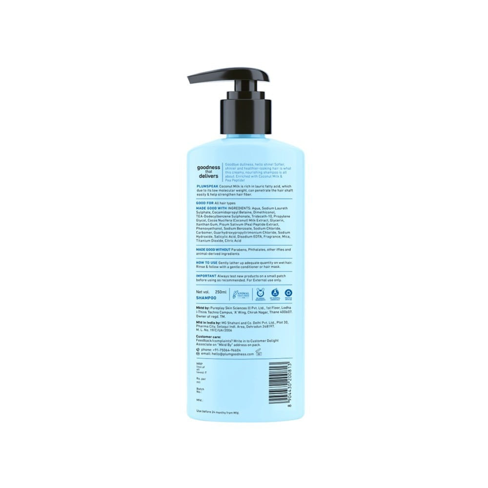 Plum Coconut Milk & Peptides Strength & Shine Shampoo : 250 ml