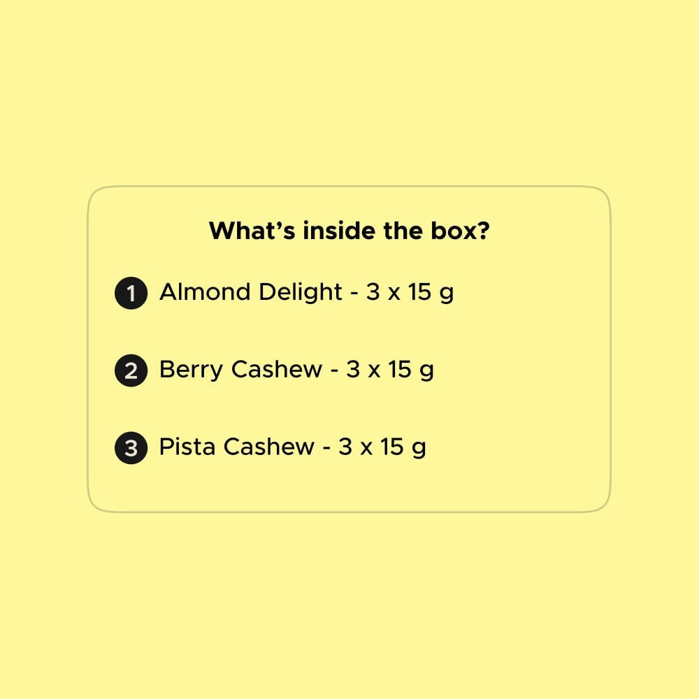 Nutty Protein Barfi Fitness Gift Box by Phab : 1 pack (9 pieces)