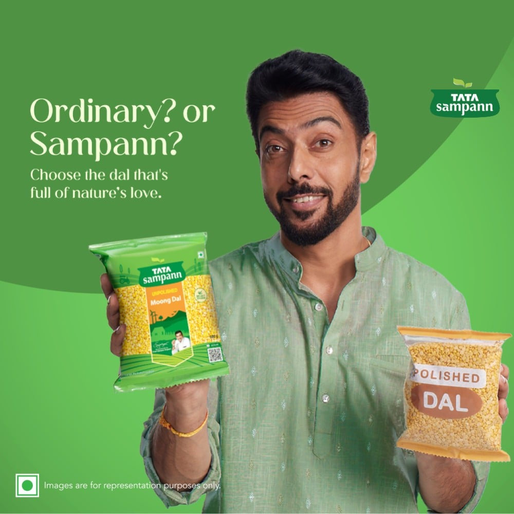 Tata Sampann Unpolished Moong Dal (Dhuli) Split : 1 kg