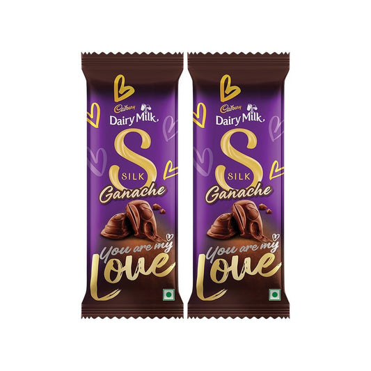 Cadbury Dairy Milk Silk Ganache Flavoured Chocolate Bar (146 g) - Pack of 2 : 2 x 146 g