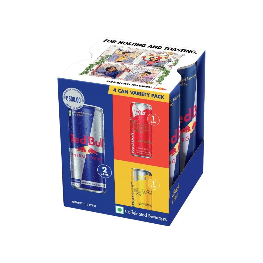 Red Bull Energy Drink : 4 x 250 ml