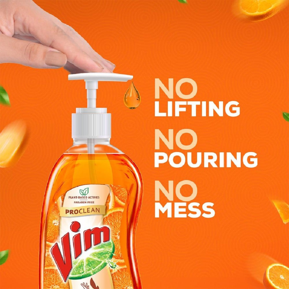 Vim ProClean Dishwash Gel (Tangerine) : 750 ml