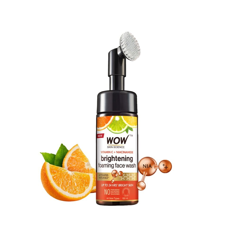 Wow Skin Science Brightening Vitamin C Foaming Face Wash : 150 ml