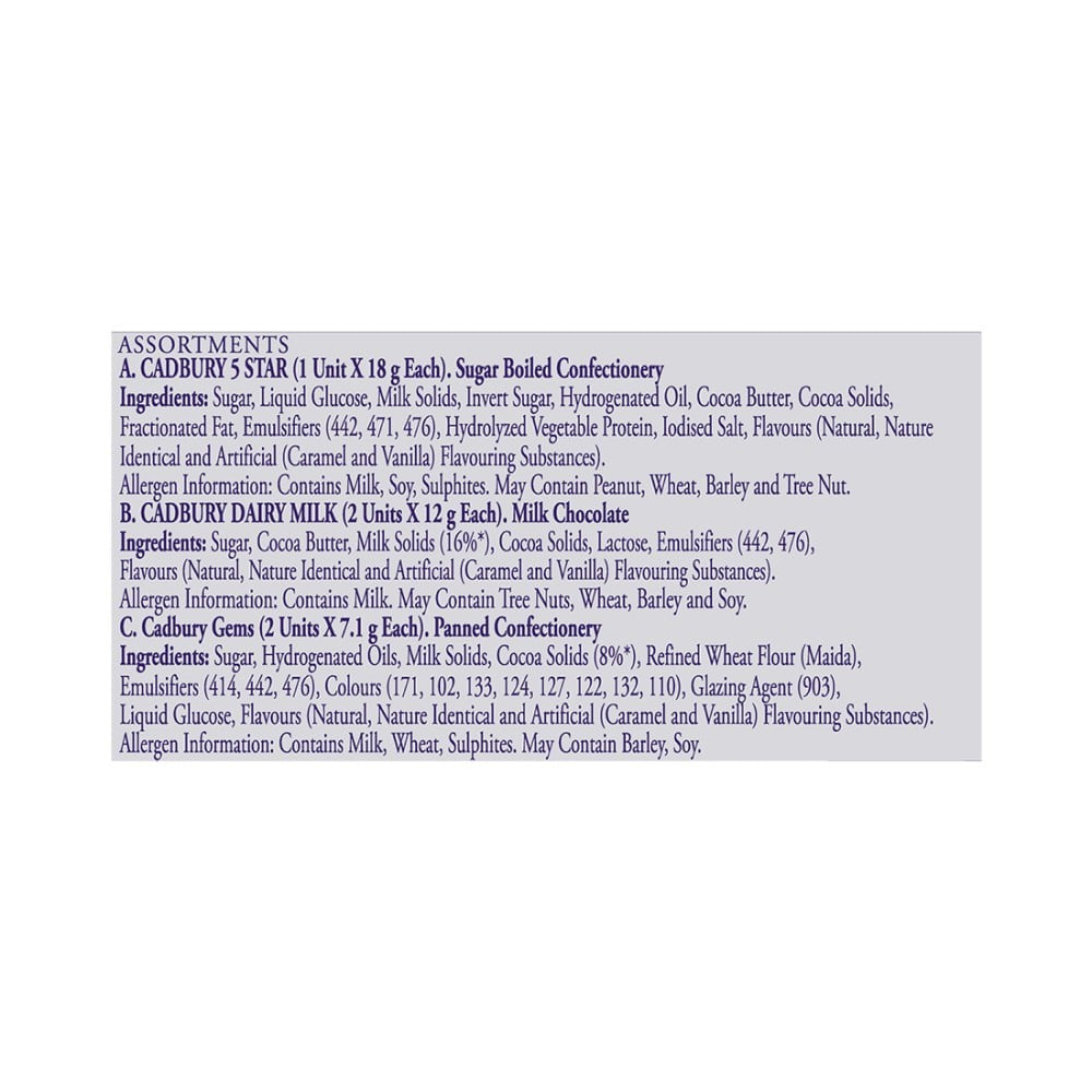 Cadbury Celebrations Assorted Chocolate Gift Pack : 56.2 g