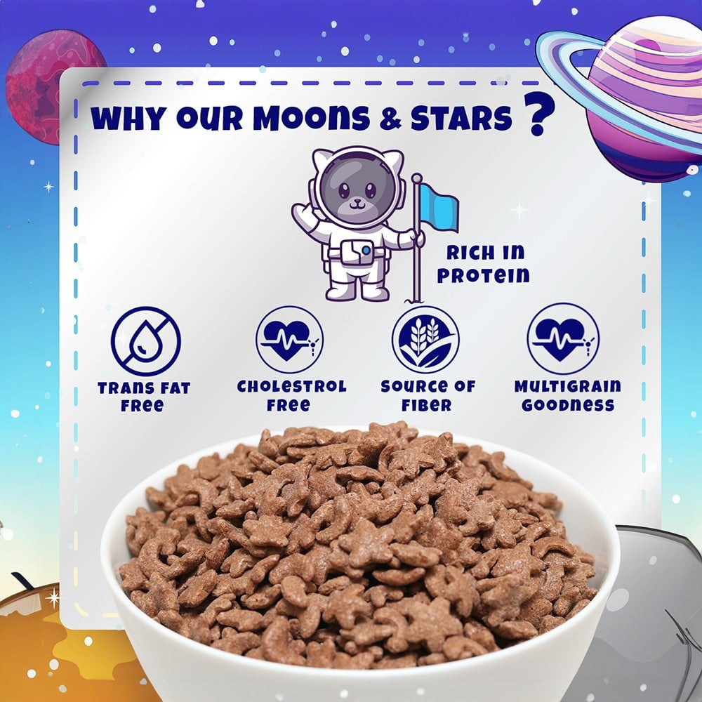 Unifit Multigrain Choco Moons & Stars Kids Cereal : 375 g