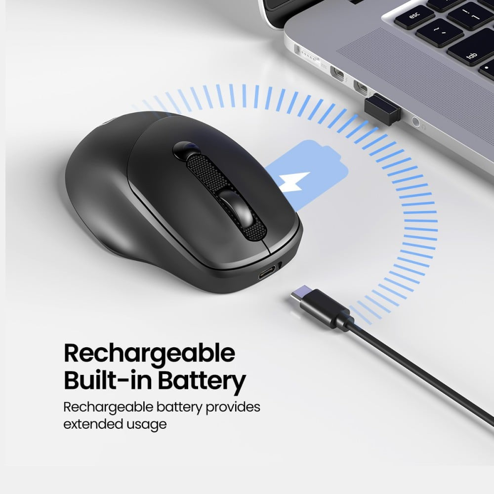 Portronics Toad 7 Rechargeable Wireless Mouse Wireless Mouse (Black) : 1