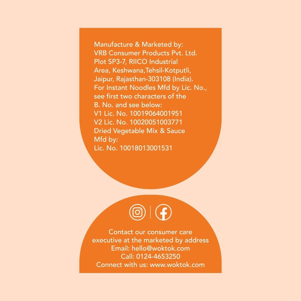 Wok Tok by Veeba Masala Instant Cup Noodles : 92.5 g