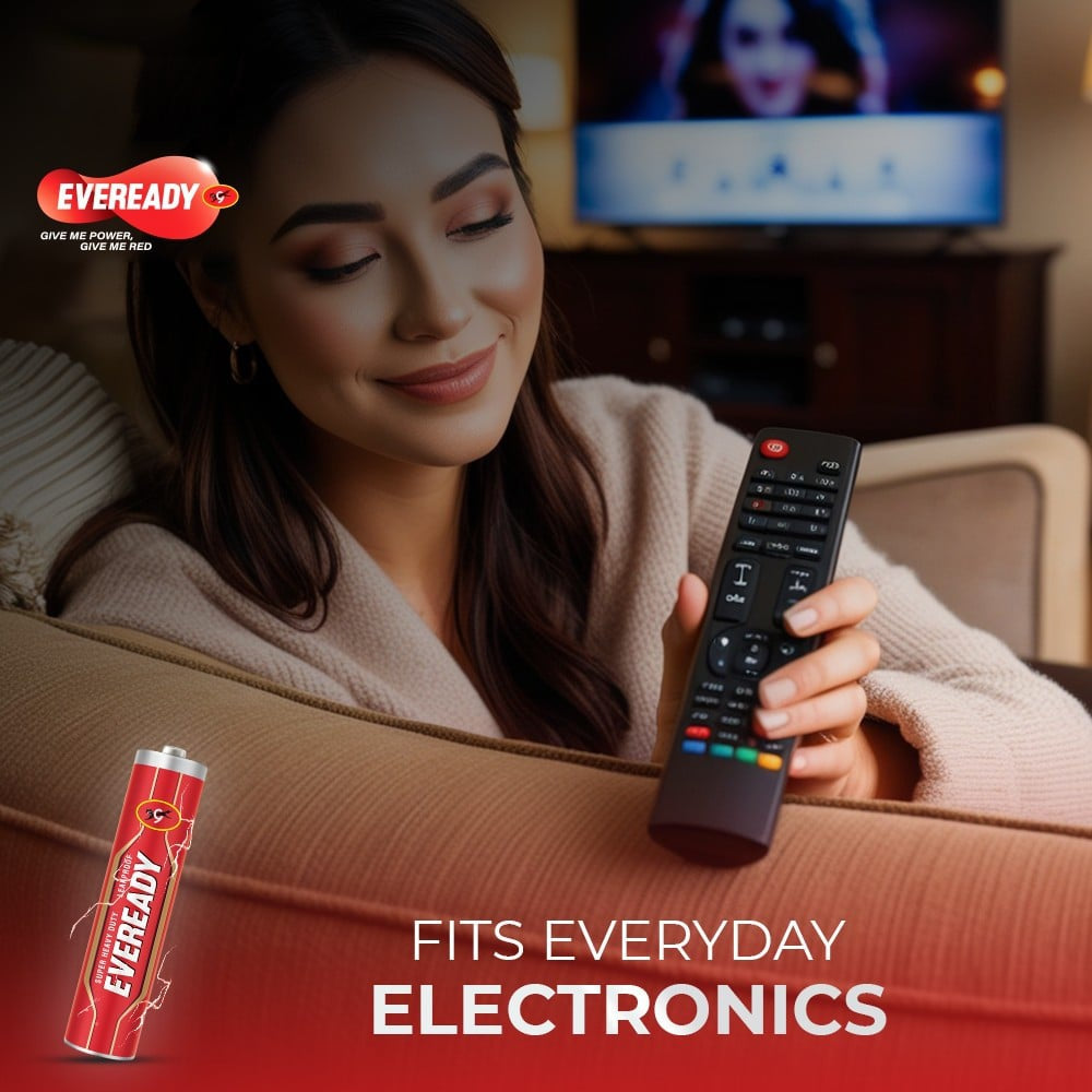 Eveready AAA Carbon Zinc Battery : 1 pack (12 Pieces)
