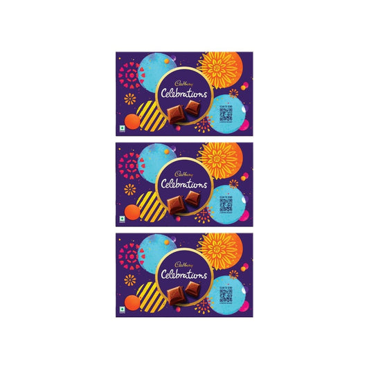 Cadbury Celebrations Assorted Chocolate Gift Pack (172.4 g) - Pack of 3 : 3 x 172.4 g