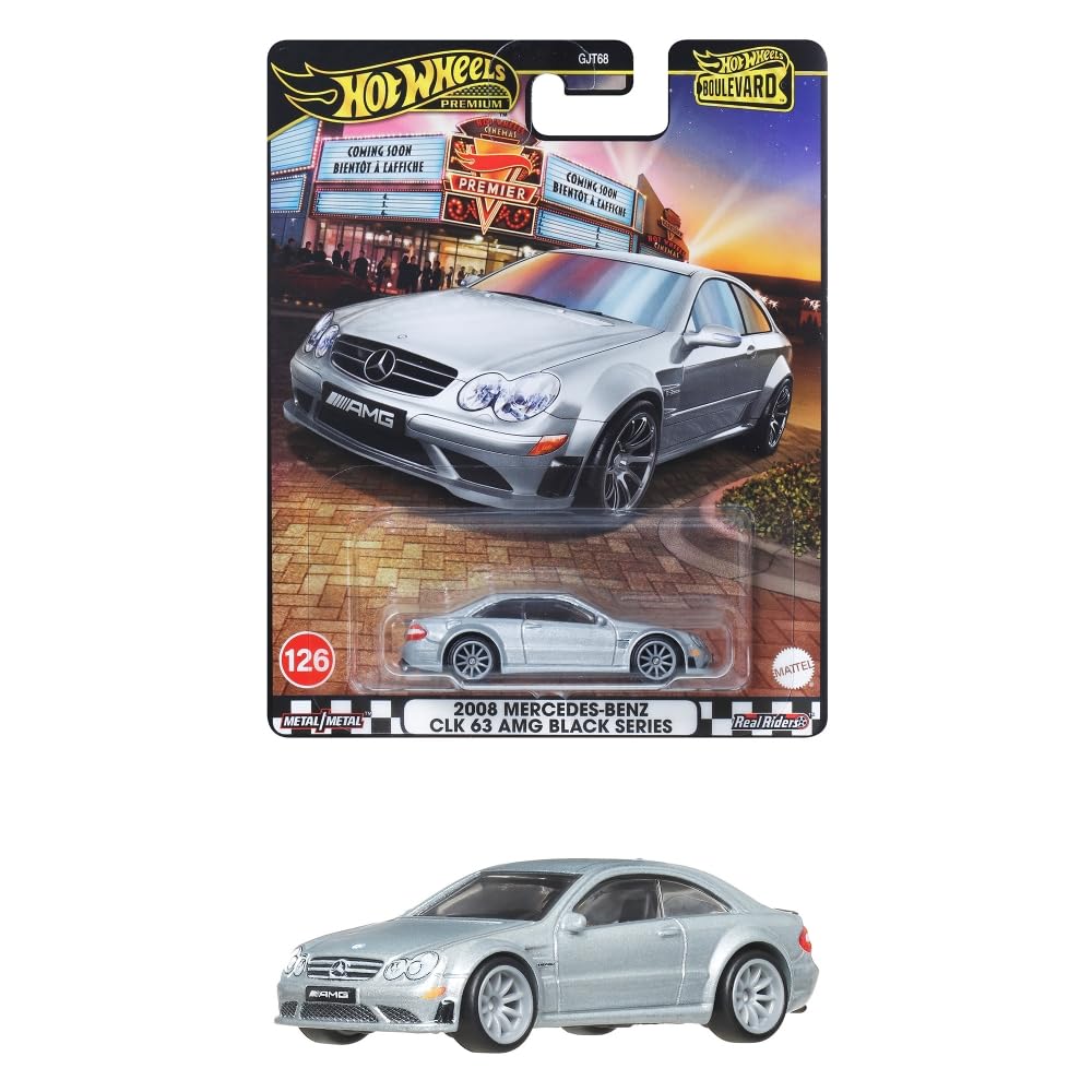2008 Mercedes-Benz CLK 63 AMG Black Series (Grey) – Hot Wheels Boulevard Premium 2025 by Mattel