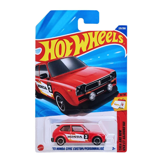73 Honda Civic Custom/Personnalise (Red) – Hot Wheels 2025 by Mattel