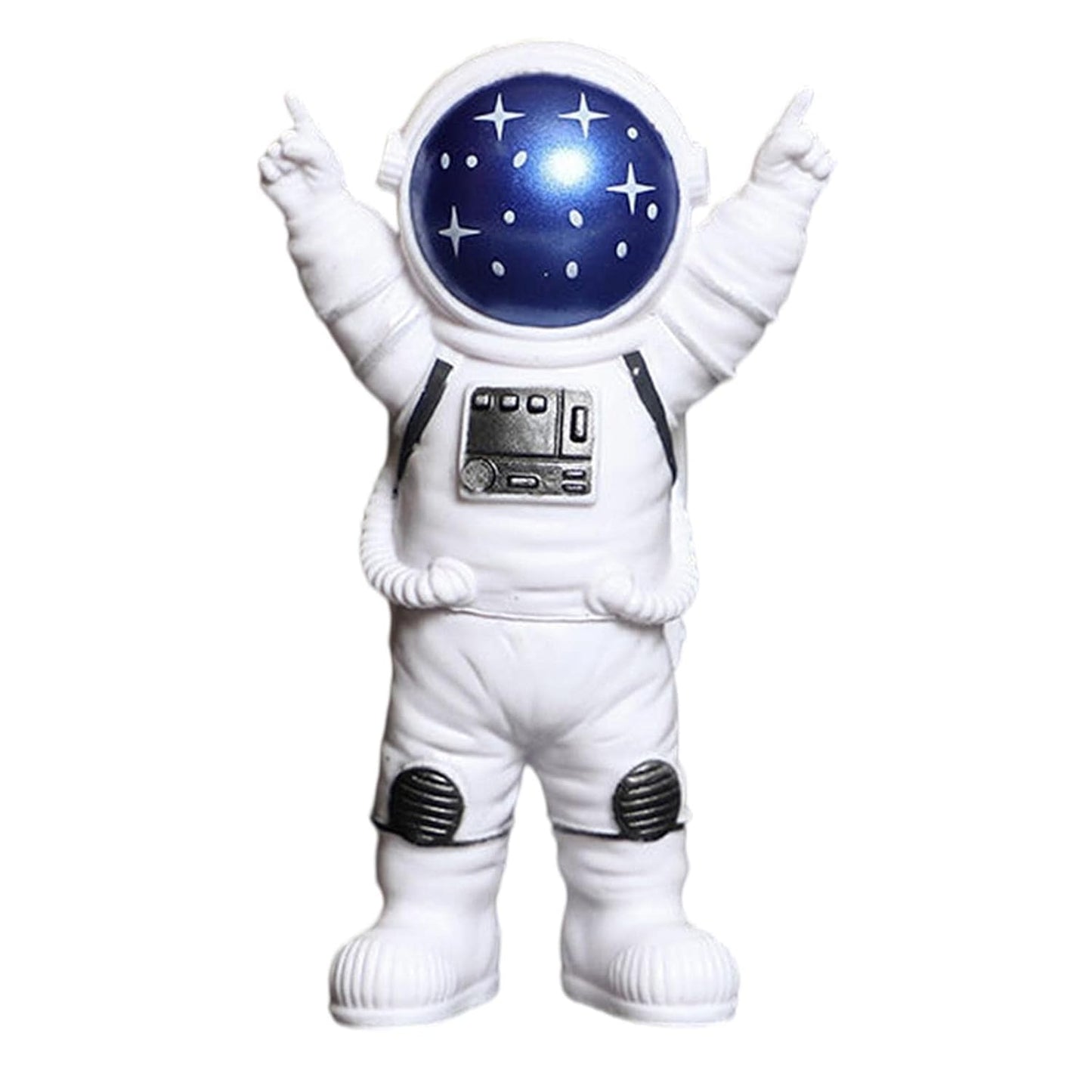 Astronaut Figurine Spaceman Statue - Standing Resin Decor (10 cm)