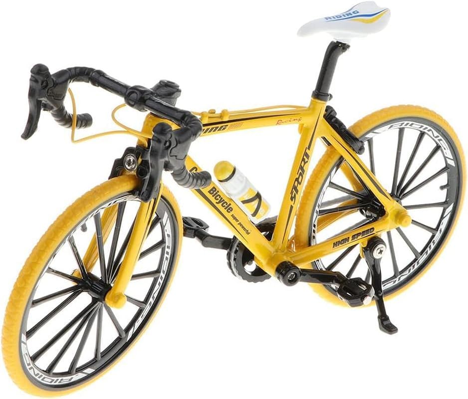 1:10 Scale Die-Cast Alloy Mini Mountain Bike Bicycle Model Toy (Yellow)