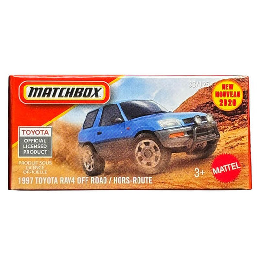 1997 Toyota RAV4 Off-Road (Blue) – Matchbox by Mattel