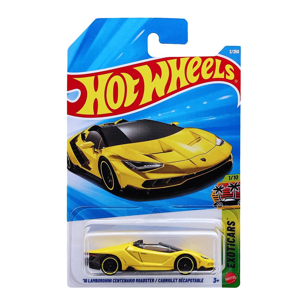 ’16 Lamborghini Centenario Roadster (Yellow) – Hot Wheels by Mattel - Imported (B Case)