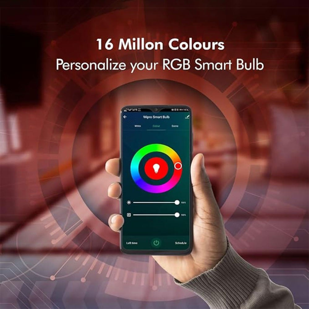 Wipro LED 9 W Smart Bulb (RGB) : 1 unit