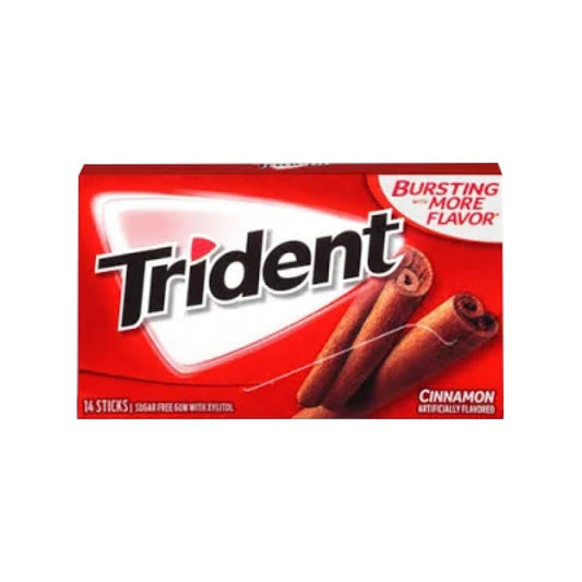 Trident Cinnamon Gum : 1 pack (14 sticks)