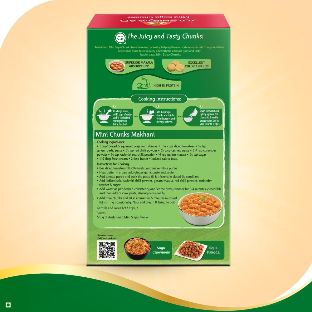 Aashirvaad Mini Soya Chunks : 200 g