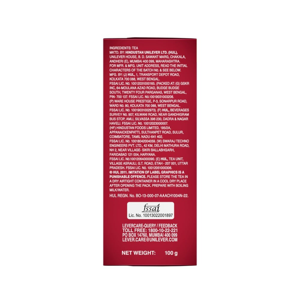 Brooke Bond Red Label Strong Blend Tea : 100 g