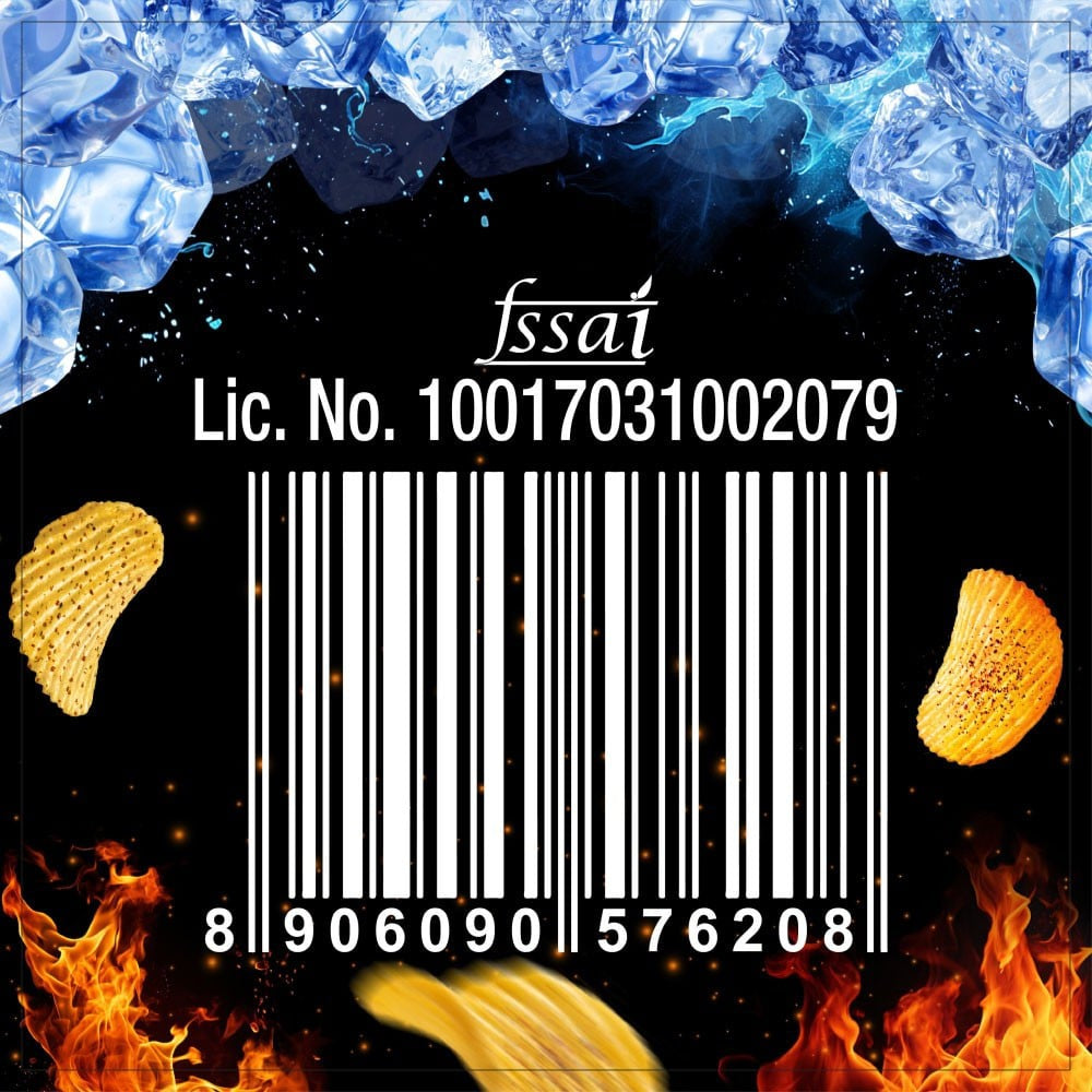 Too Yumm Spicy & Icy Bhoot Potato Chips - Pack of 3 : 3 x 82 g