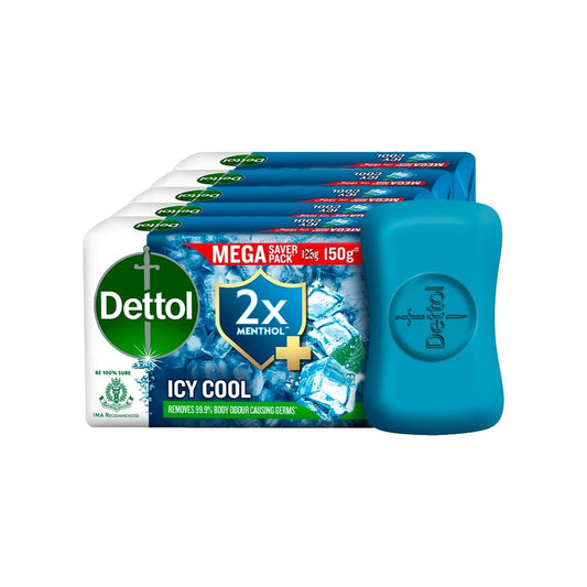Dettol Icy Cool Soap : 5 x 150 g