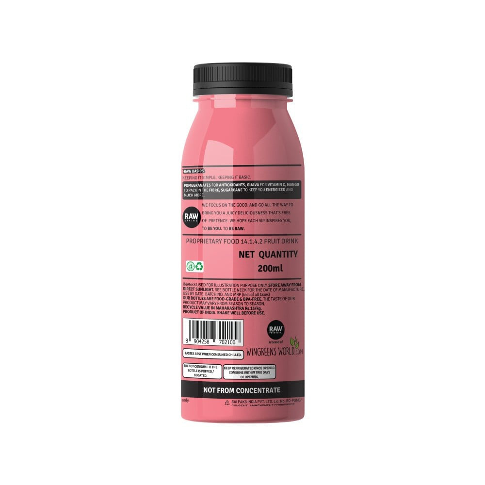 Raw Pressery Mixed Fruit Juice : 200 ml