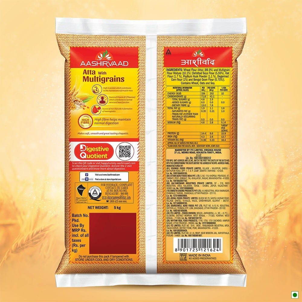 Aashirvaad Multigrain Atta : 5 kg