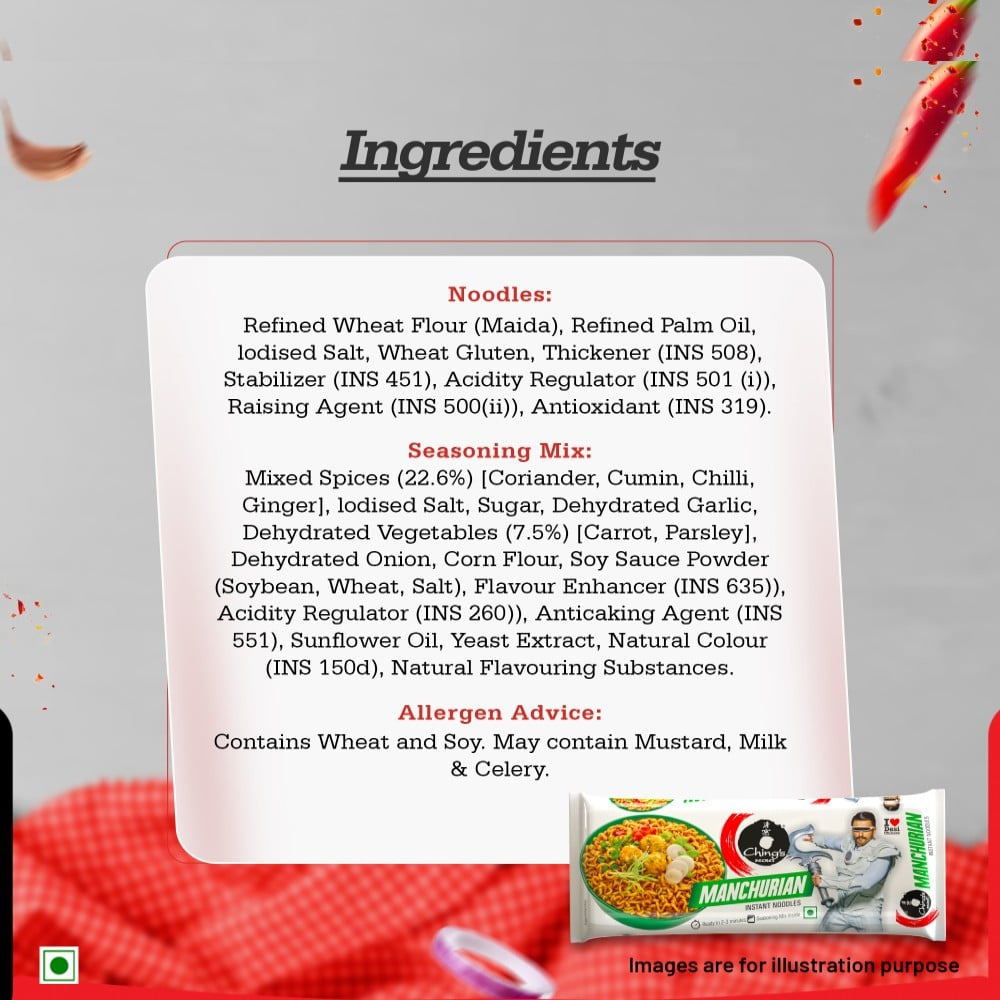 Ching's Secret Manchurian Flavoured Instant Noodles : 240 g