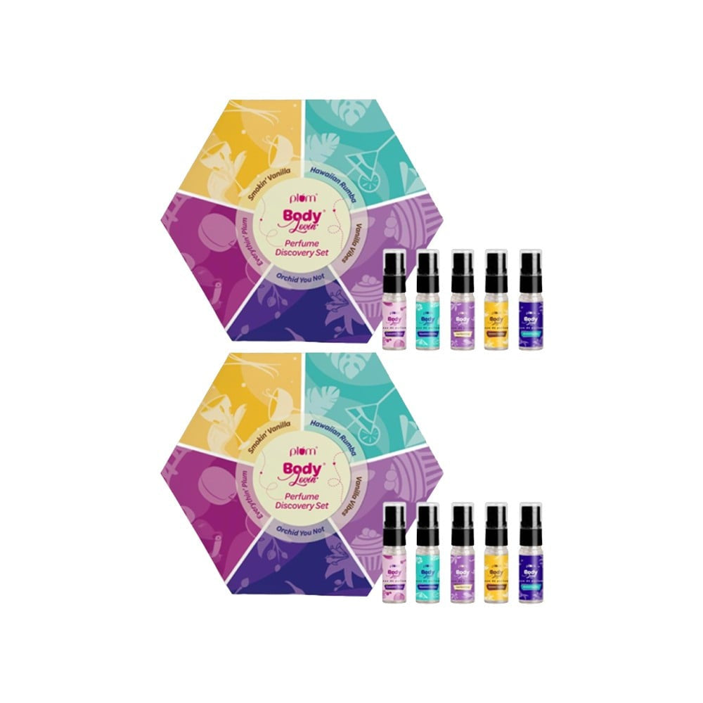 Plum BodyLovin' Perfume Gift Set (Discovery Set) - Pack of 2 : 2 x 1 pack (5 x 5 ml)