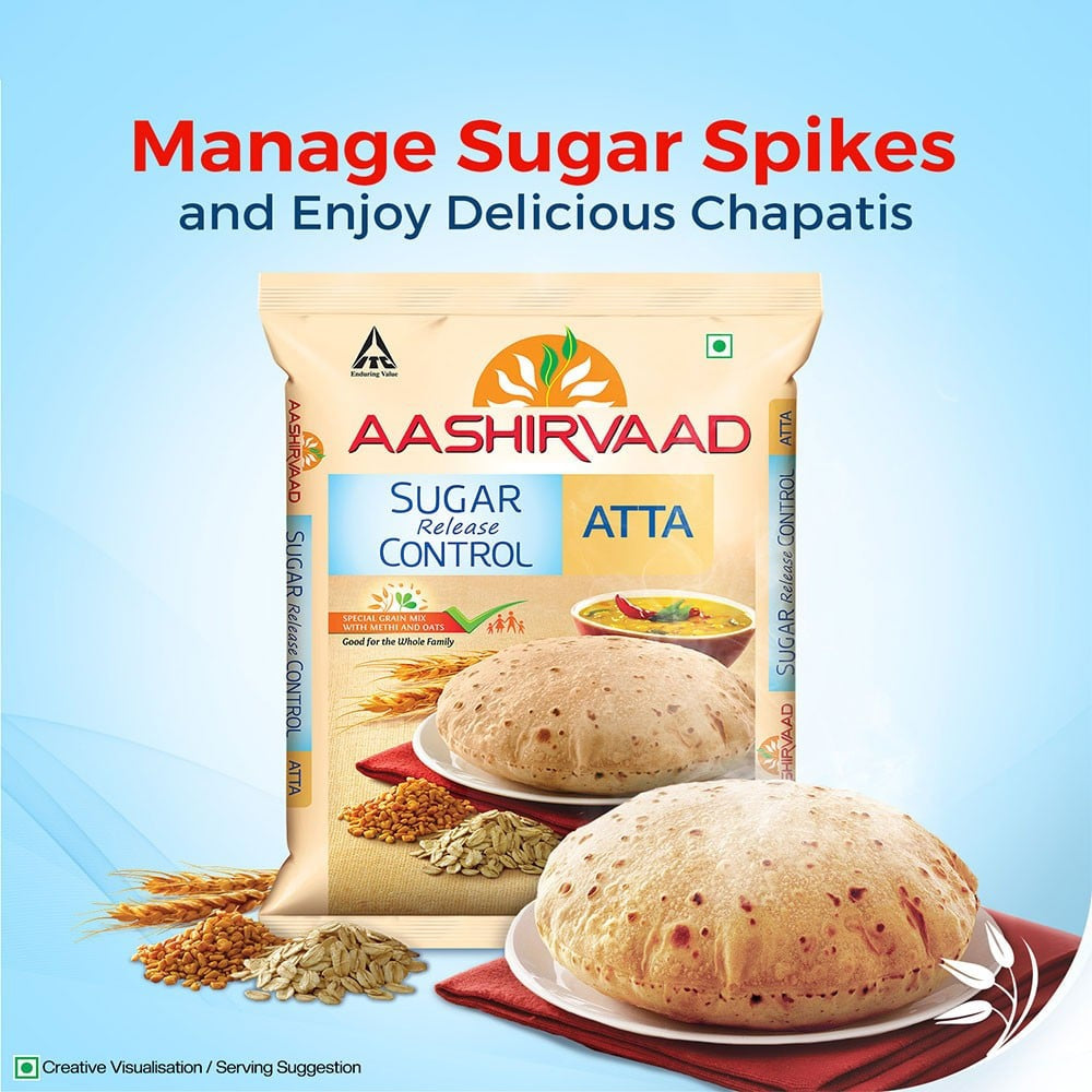 Aashirvaad Sugar Release Control Atta : 5 kg