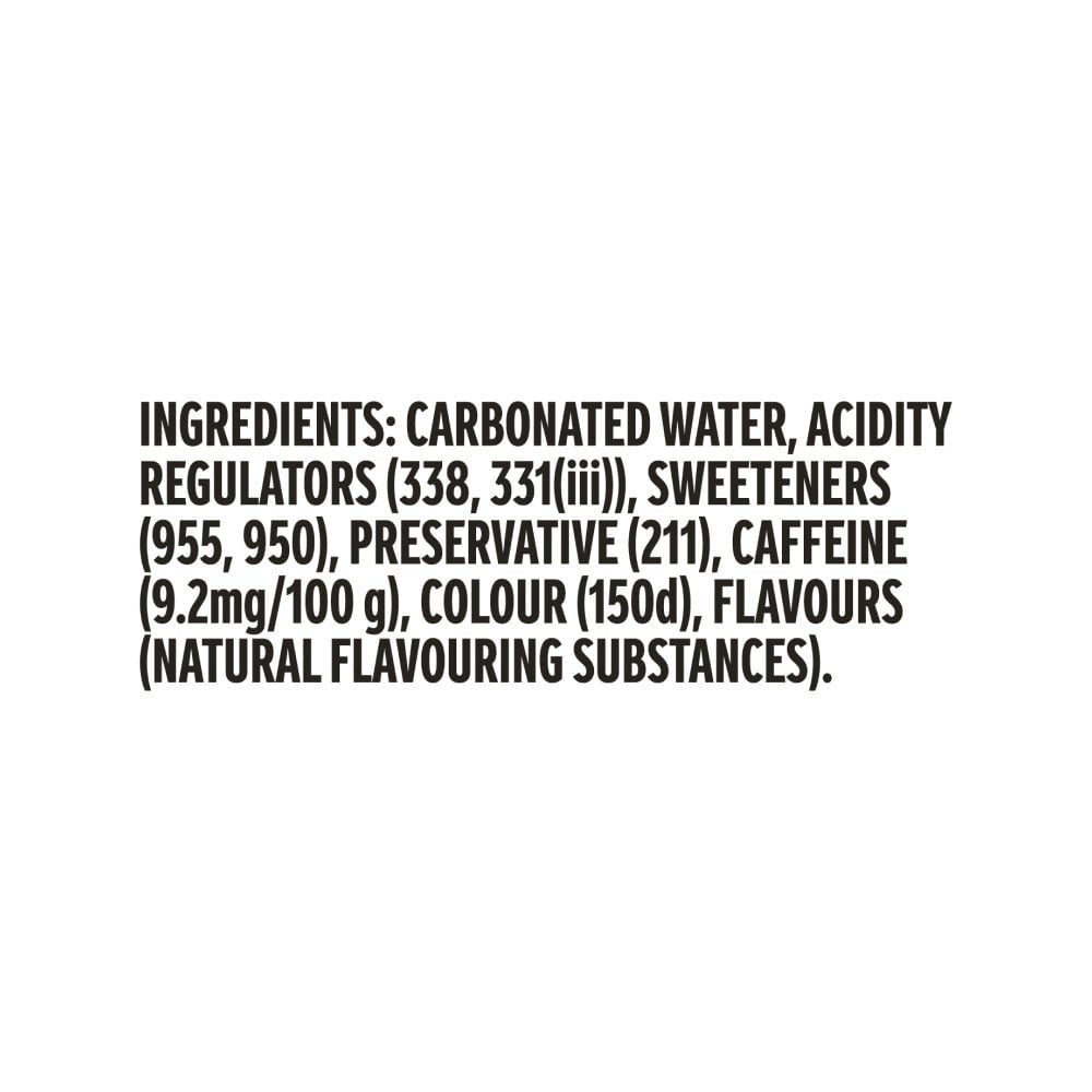 Coca-Cola Zero Sugar Soft Drink : 6 x 180 ml