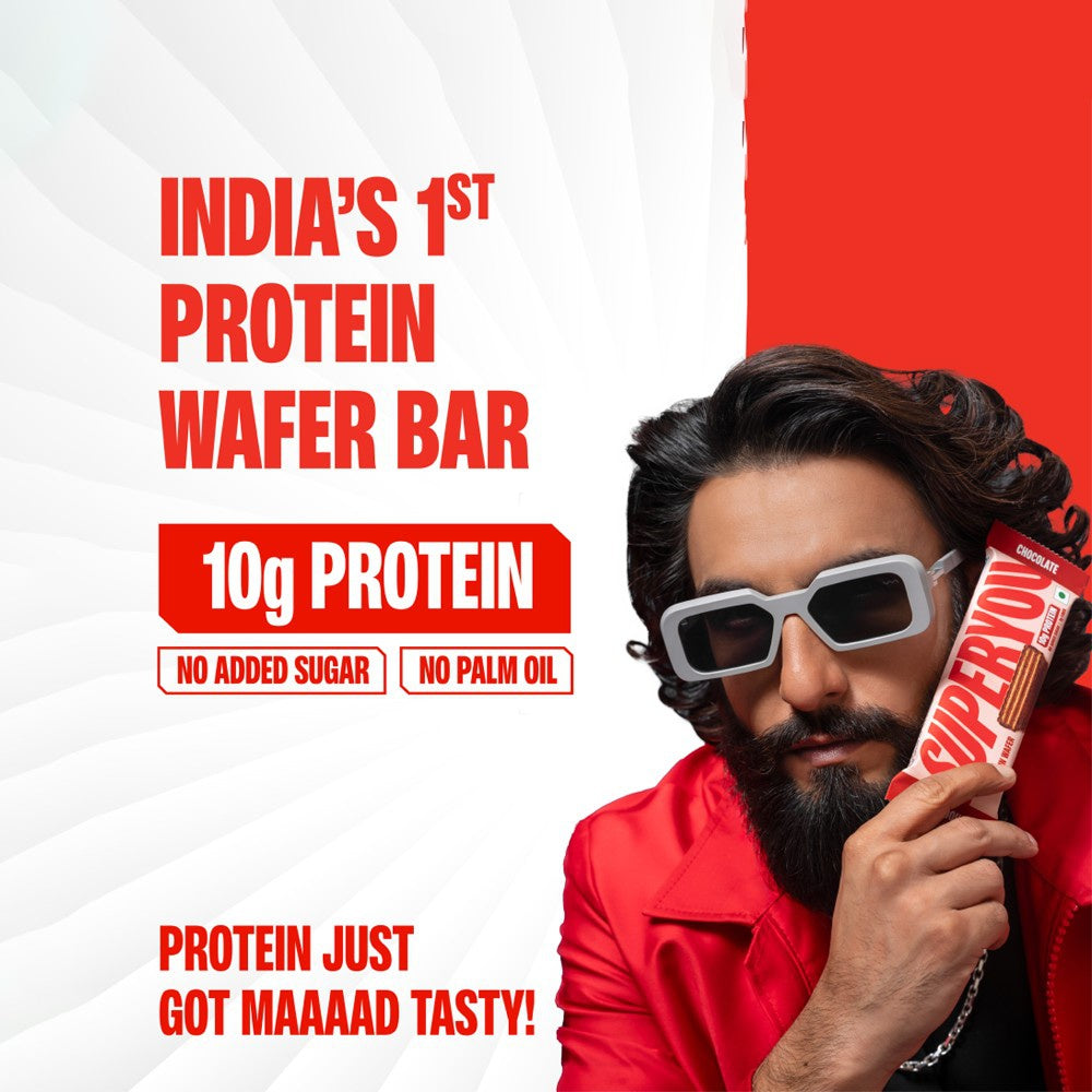 SuperYou Strawberry Creme Wafer Protein Bar : 40 g