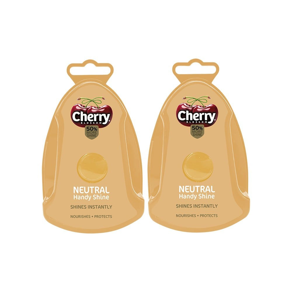 Cherry Blossom Neutral, Handy Shoe Shiner - Pack of 2 : 2 x 1 unit