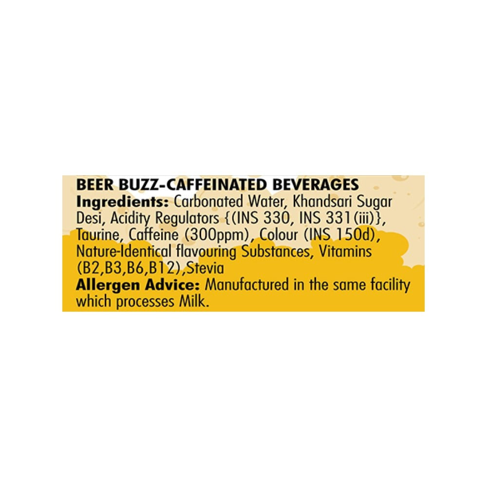 Raw Pressery Beer Buzz Energy Drink : 250 ml
