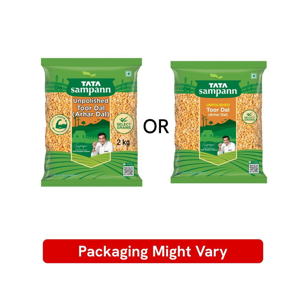 Tata Sampann Unpolished Toor Dal : 2 kg