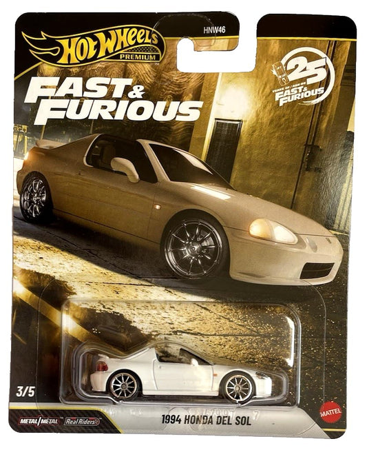 1994 Honda Del Sol (White) – Hot Wheels Fast & Furious Premium by Mattel - Imported - Prithvi Enterprises