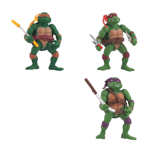 Set of 3 Teenage Mutant Ninja Turtles Action Figures (10 cm)