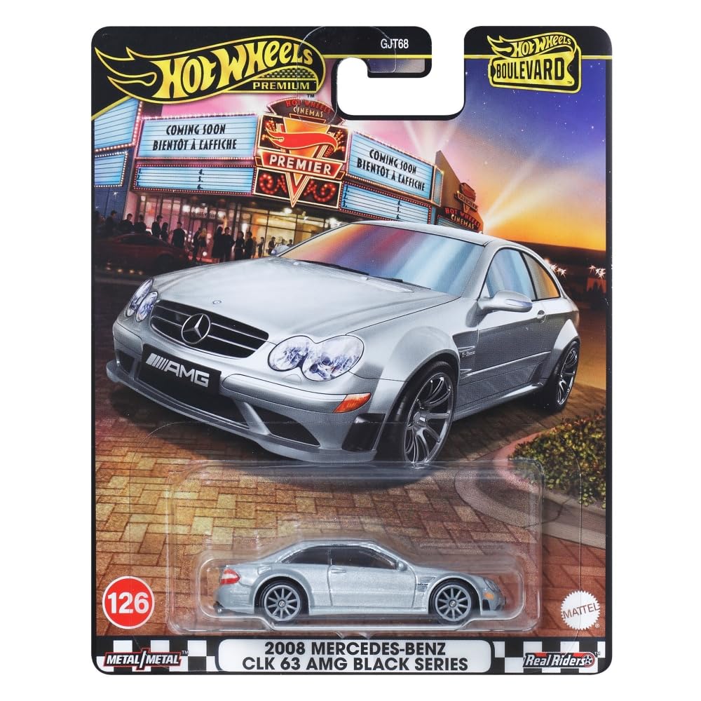 2008 Mercedes-Benz CLK 63 AMG Black Series (Grey) – Hot Wheels Boulevard Premium 2025 by Mattel