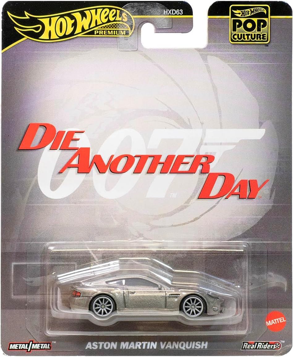 Aston Martin Vanquish (Silver) – Hot Wheels Premium Pop Culture by Mattel - Imported - Prithvi Enterprises
