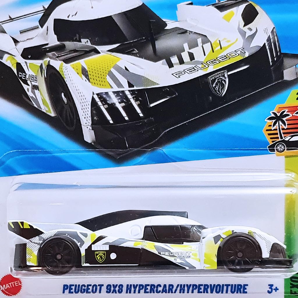 Peugeot 9X8 Hypercar/Hypervoiture (White) – Hot Wheels 2025 by Mattel