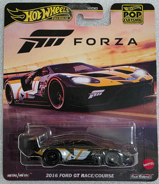 2016 Ford GT Race (Yellow) – Hot Wheels Premium Pop Culture 2025 by Mattel