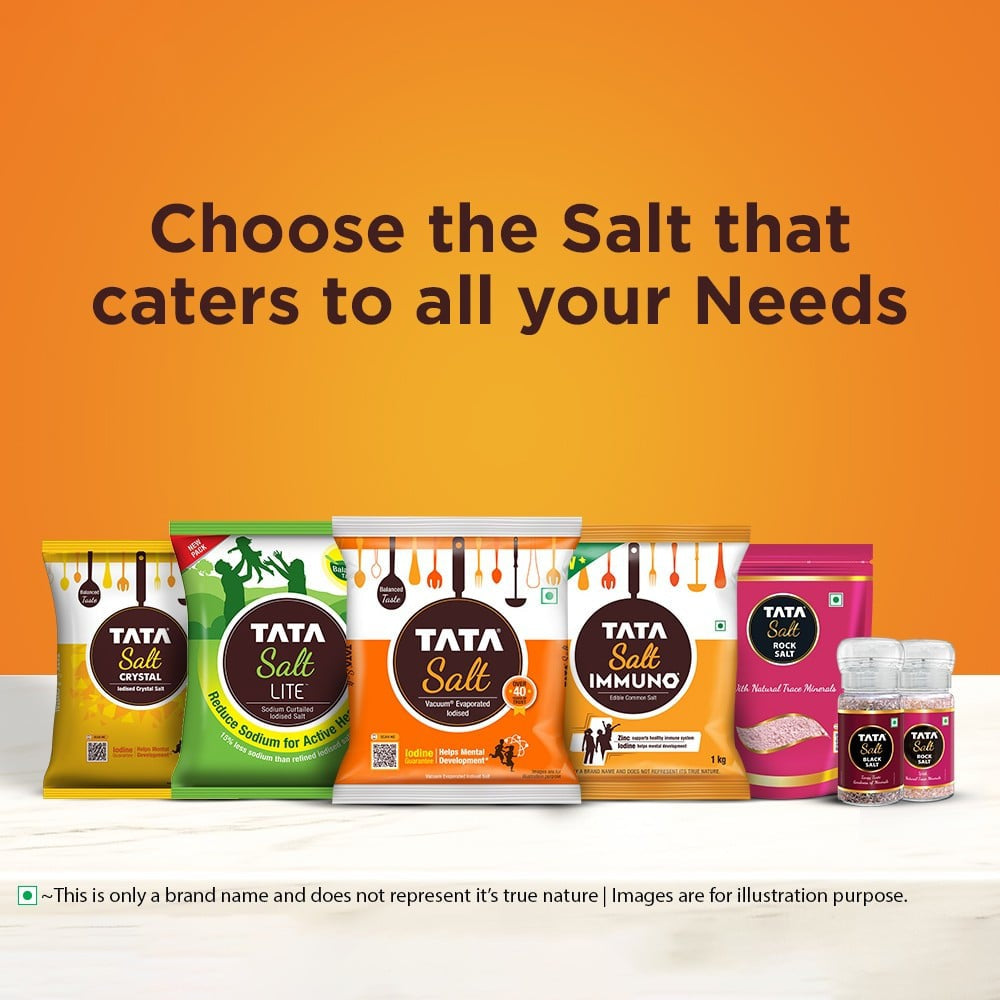 Tata Salt (Vacuum Evaporated Iodised) : 1 kg