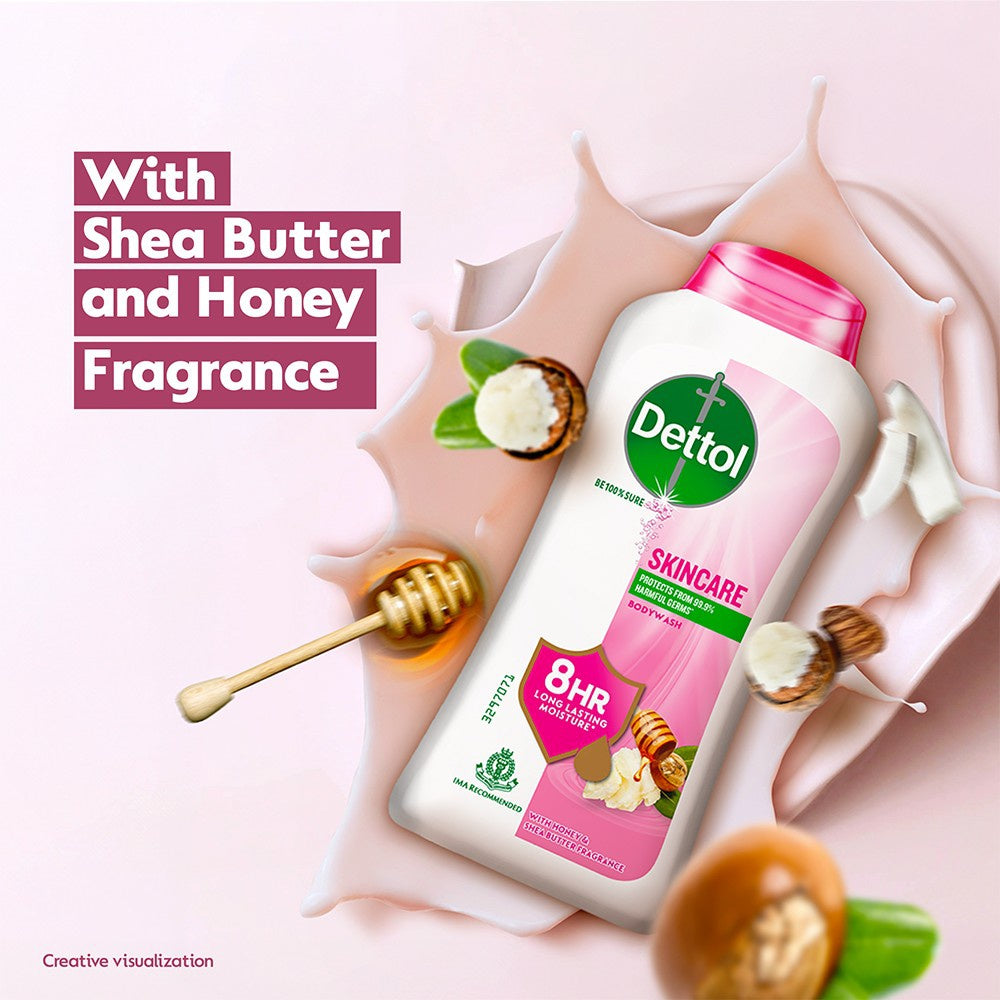 Dettol Salicylic Acid Skincare Body Wash With Honey & Shea Butter : 250 ml