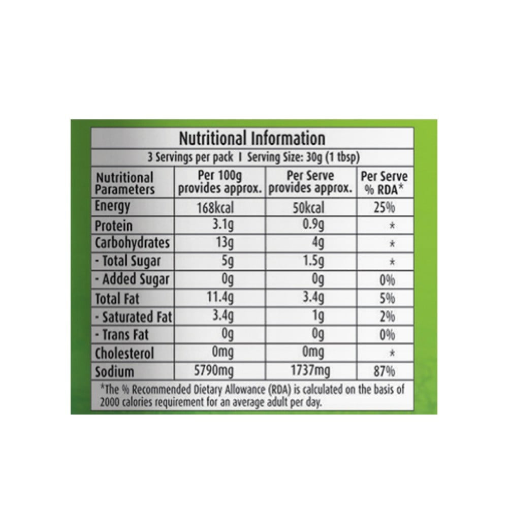 Pravin Green Chilli Thecha Chutney : 100 g