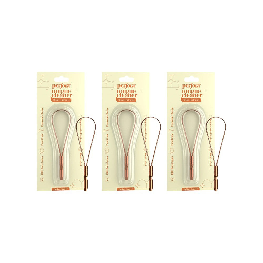 Perfora Tongue Cleaner - Copper - Pack of 3 : 3 x 1 piece