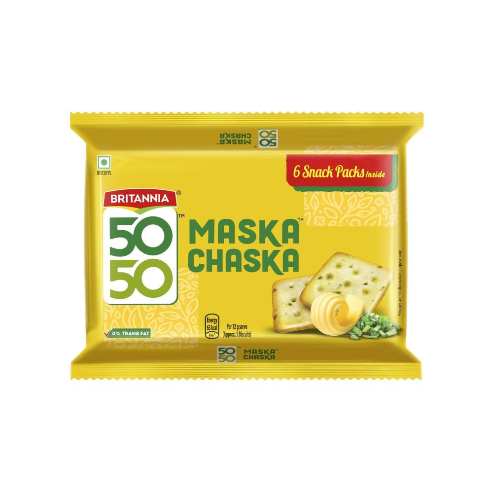 Britannia 5050 Maska Chaska Sweet & Salty Biscuits : 300 g