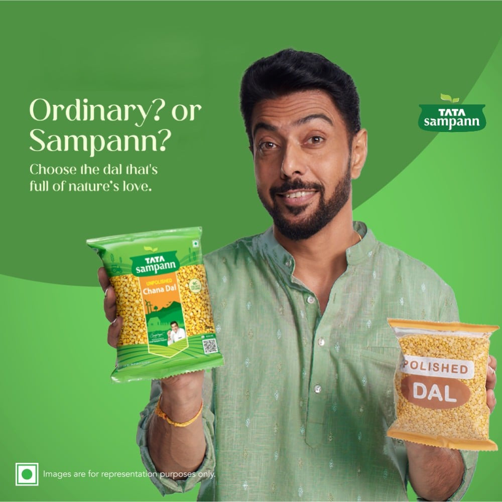 Tata Sampann Unpolished Chana Dal : 500 g