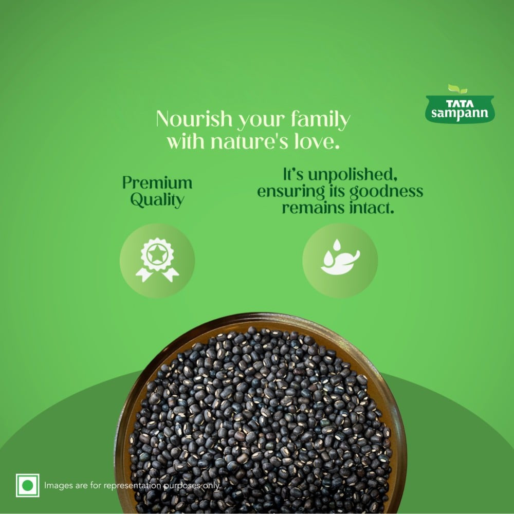 Tata Sampann Unpolished Kali Urad (Sabut) : 500 g